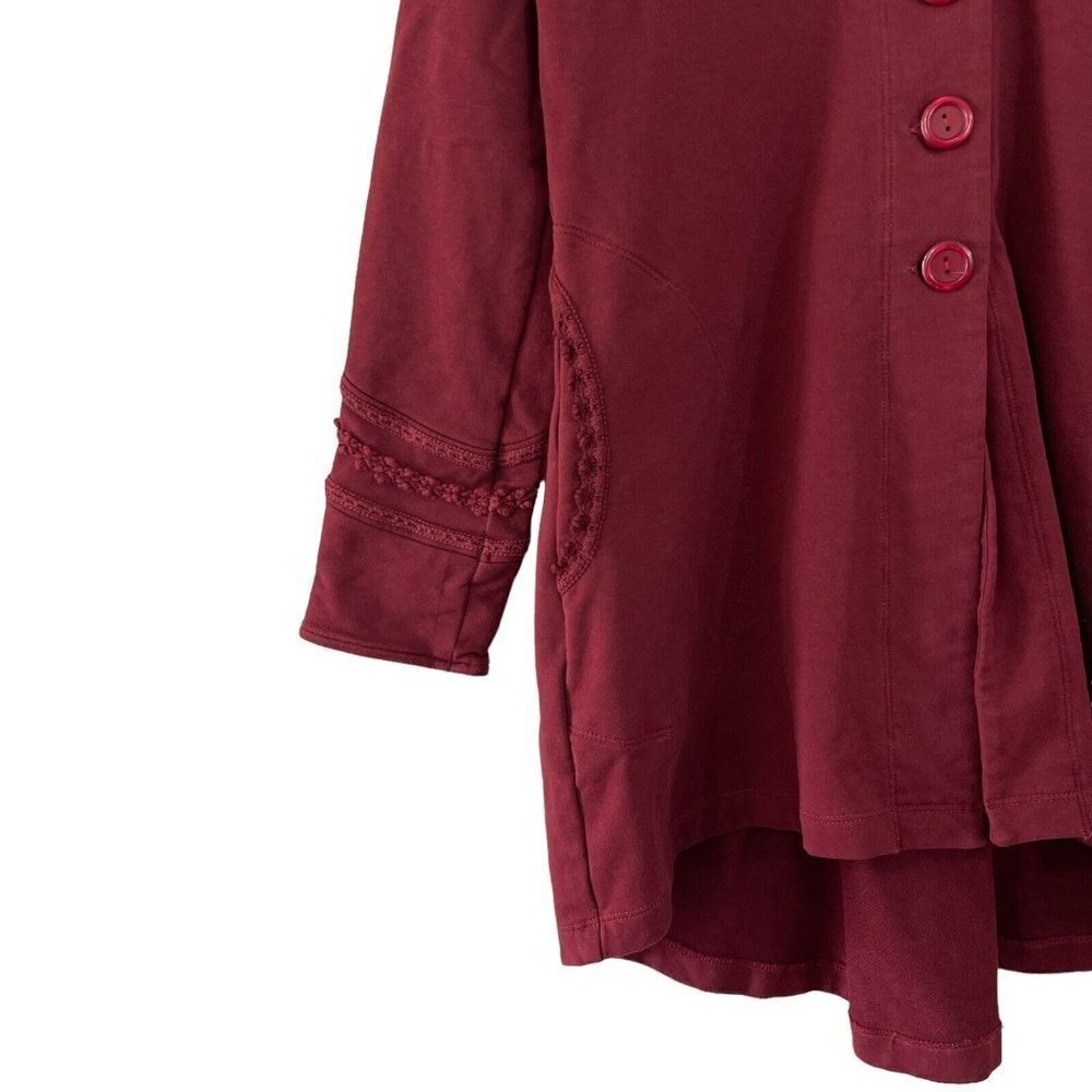 Soft Surroundings Medium Button Jacket Embroidere… - image 8